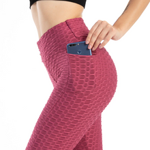 Load image into Gallery viewer, TikTok Honeycomb Legging With Side Pocket
