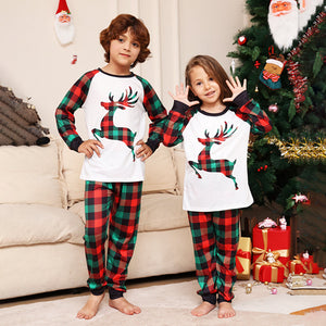 Christmas Deer Plaid Cozy Pajamas