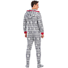 Load image into Gallery viewer, christmas-printed-men-pajamas-with-hoodie
