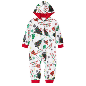 Christmas Print Jumpsuit Pajama Set