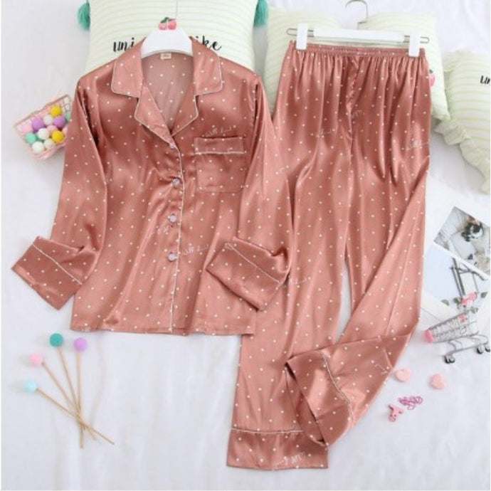 Foundation Dots Silk Pajama Set