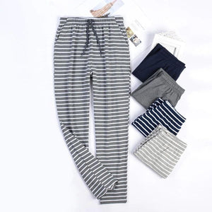 Men Striped Cotton Pajamas