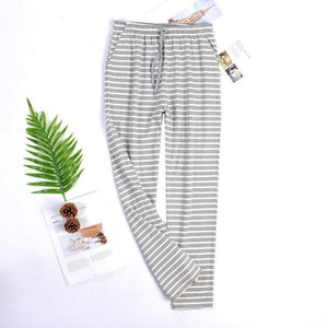 Men Striped Cotton Pajamas