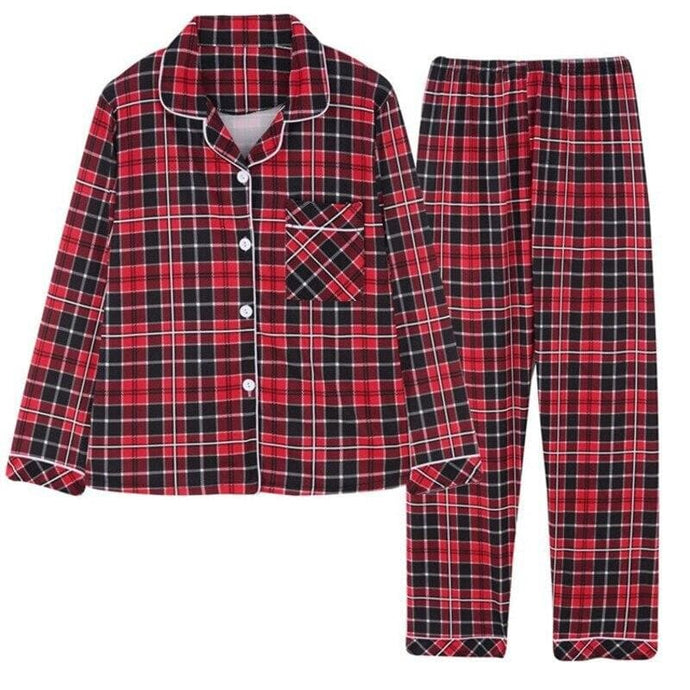 Men Check Pajama Set