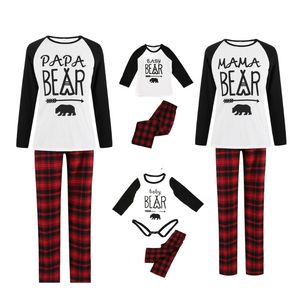 White Bear Matching Family Pajama Set