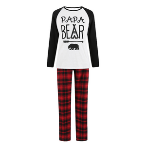 White Bear Matching Family Pajama Set