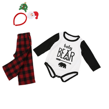 Load image into Gallery viewer, White Bear Matching Family Pajama Set
