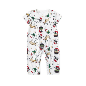 White Santa Matching Family Pajamas