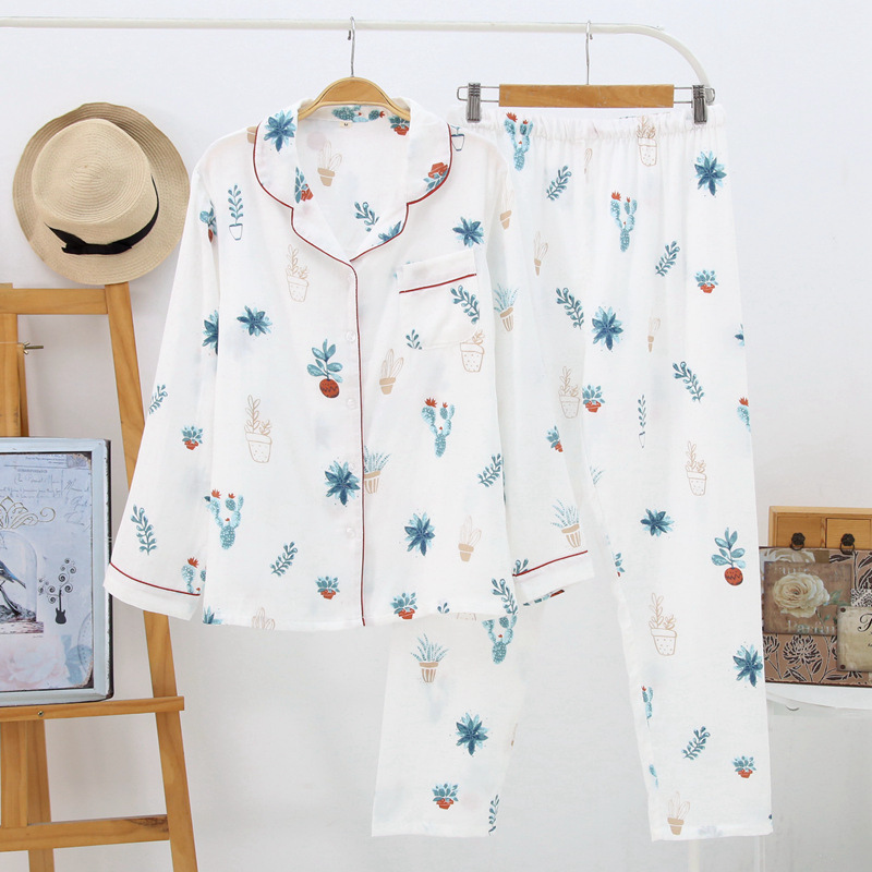 White Color Flower Pajamas Set – Pajamas America