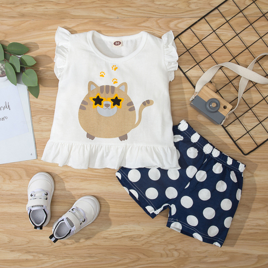 kitty-printed-pajama-short-set